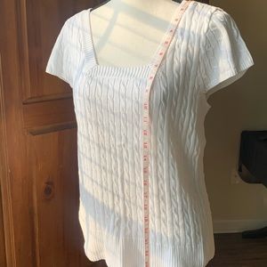 Jeanne Pierre Cable Knit Top